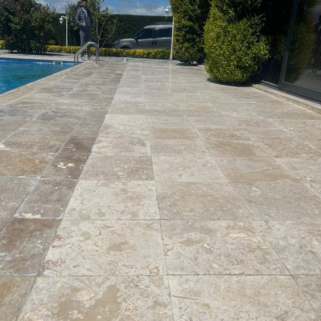 Üsküdar - Traverten yüzey silim ve bakım